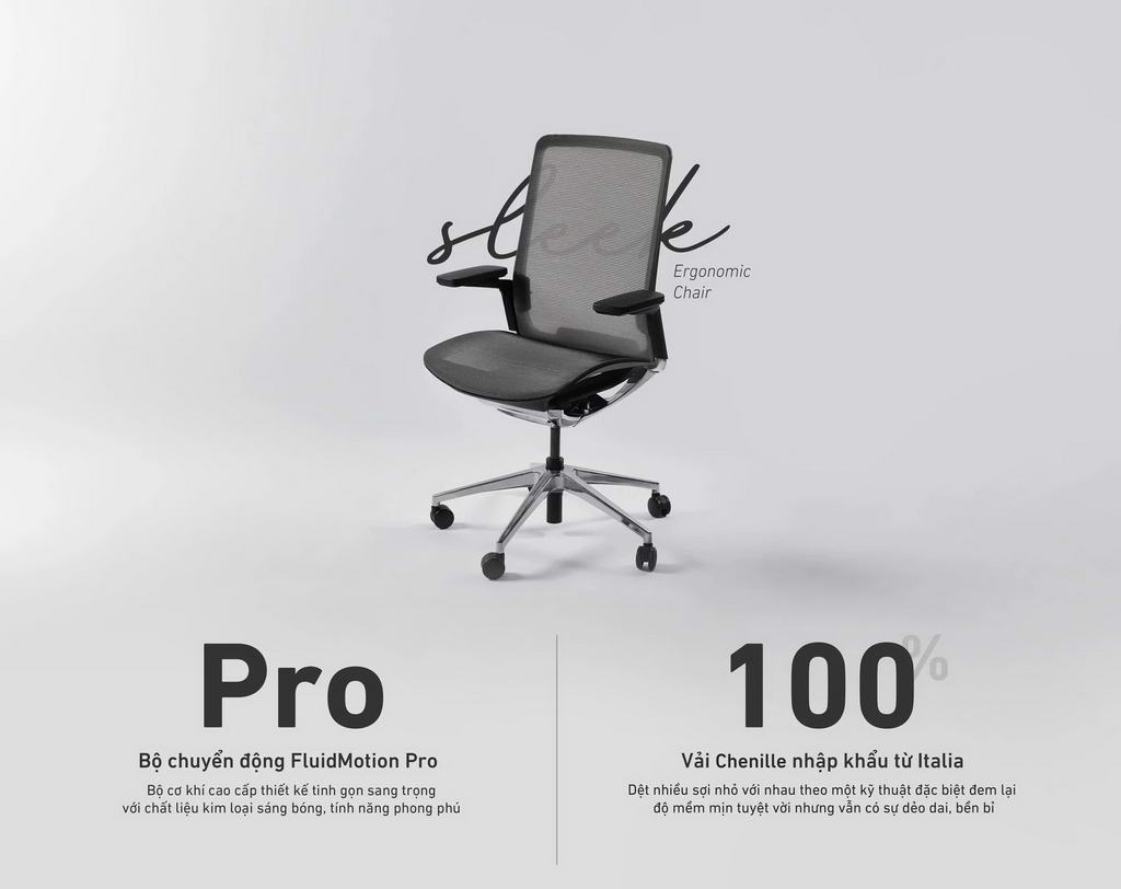 Ghế công thái học HyperWork Sleek