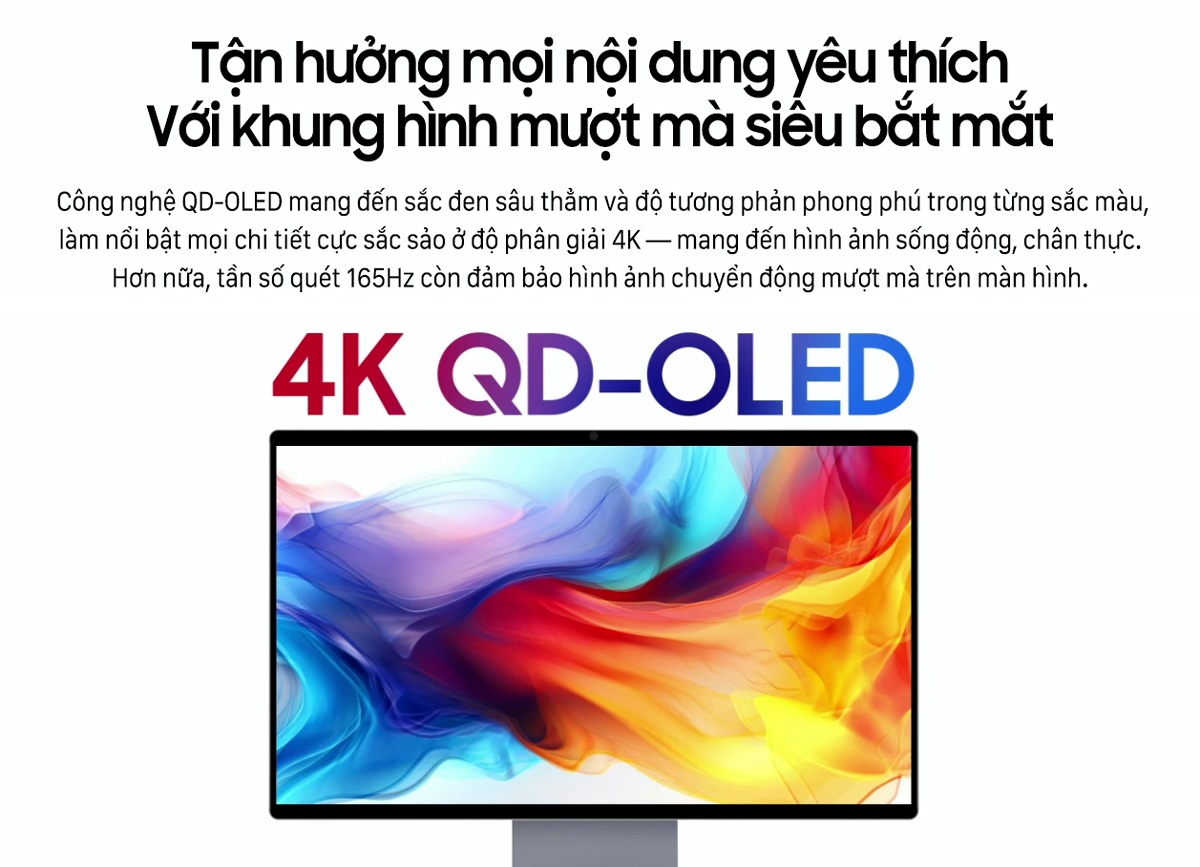 Samsung M9 M90SF LS32FM902 là màn hình máy tính đầu tiên tích hợp công nghệ QD-OLED trong d&ograve;ng Smart Monitor của Samsung.