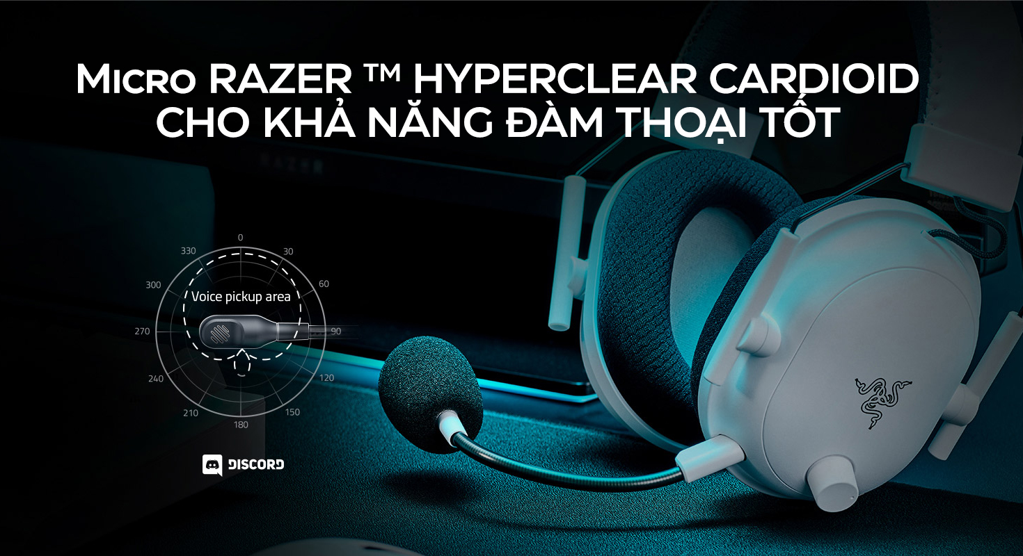 Tai nghe Razer BlackShark V2 Pro-Wireless-Trắng_RZ04-03220300-R3M1