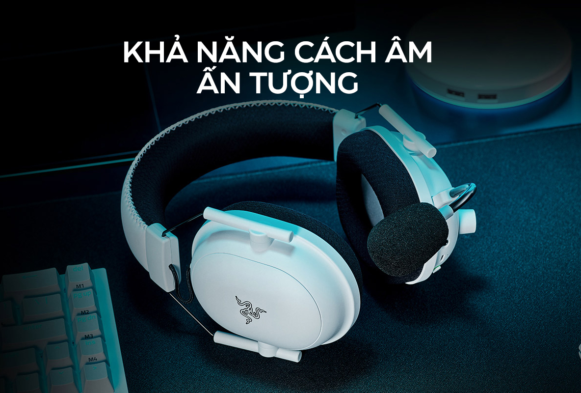 Tai nghe Razer BlackShark V2 Pro-Wireless-Trắng_RZ04-03220300-R3M1