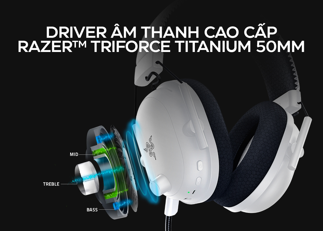 Tai nghe Razer BlackShark V2 Pro-Wireless-Trắng_RZ04-03220300-R3M1