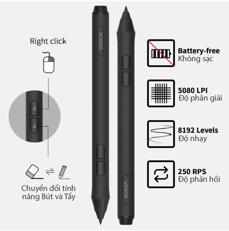Bút không pin sạc thông minh