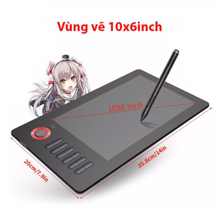 Vùng vẽ rất lớn