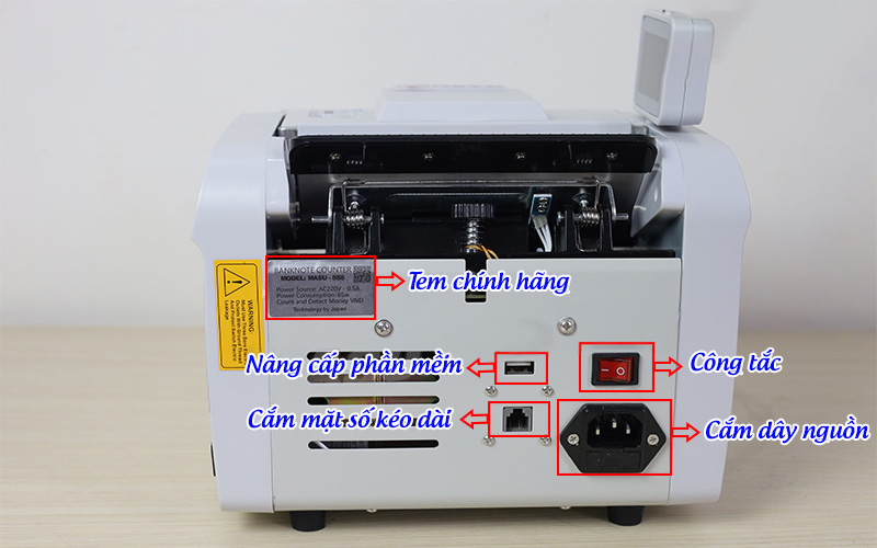 Chức năng đếm tổng tiền có phát hiện tiền giả