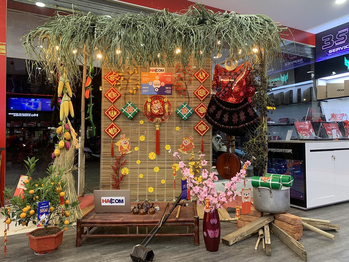 Chi nhánh HACOM Từ Sơn Bắc Ninh trang trí đón Tết