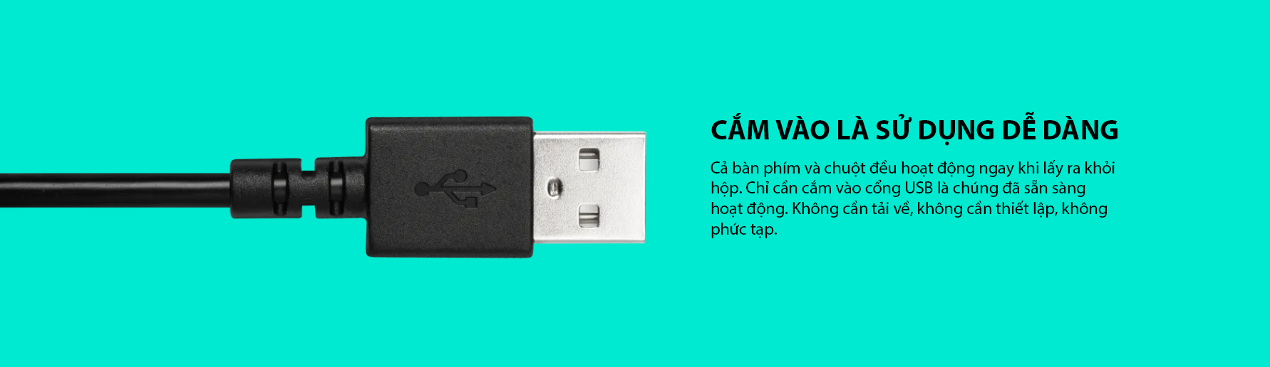 Bộ Bàn phím Chuột Logitech MK120 (USB/đen) 4