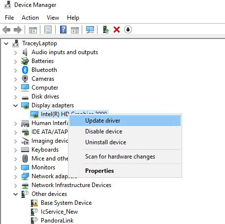 sửa lỗi màn hình laptop bị rung giật