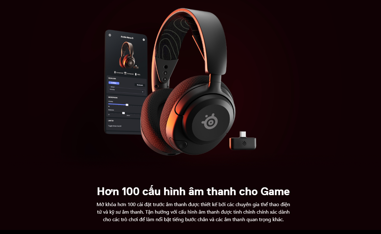 Tai nghe gaming không dây SteelSeries Arctis Nova 5 - Màu đen 2