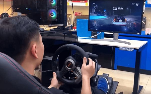 giá đỡ vô lăng chơi game