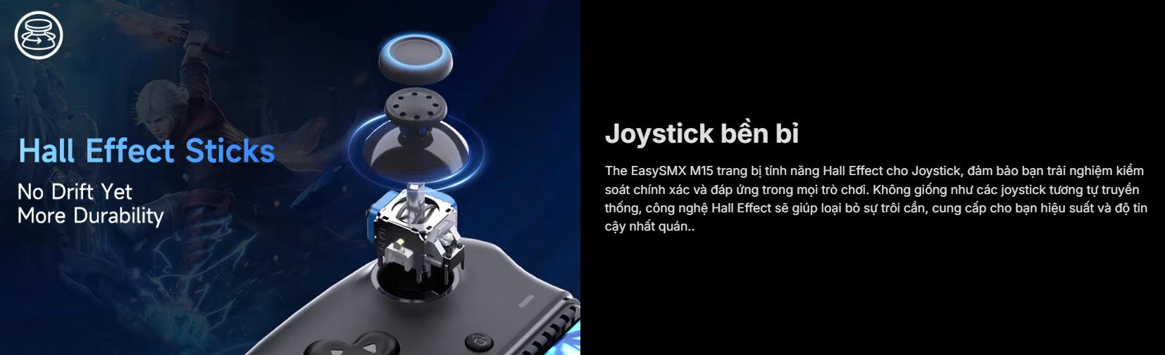 Tay cầm chơi game cho Mobile EasySMX M15 Màu Đen 2