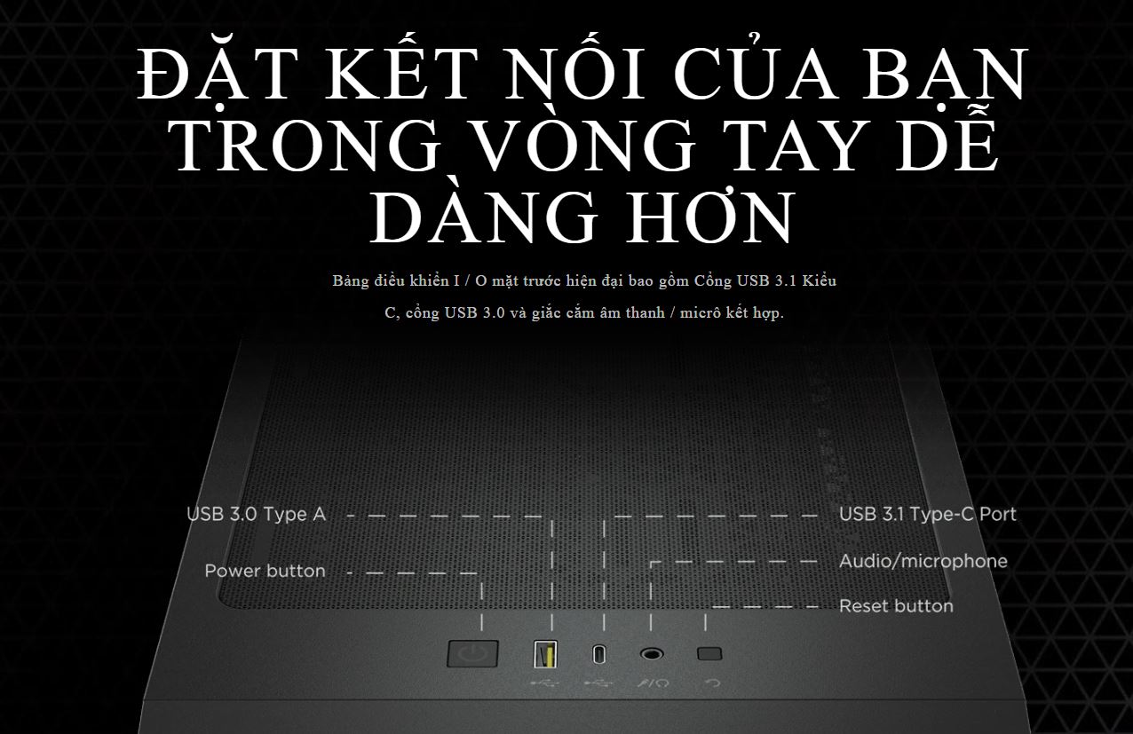 Vỏ Case Corsair 4000D Airflow TG Black (Mid Tower/Màu Đen)