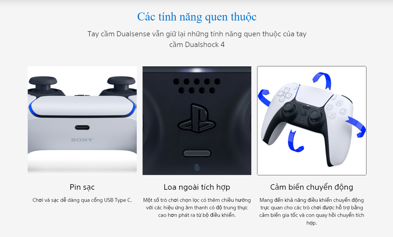 Tay cầm chơi Game Sony PS5 DualSense Đen 6