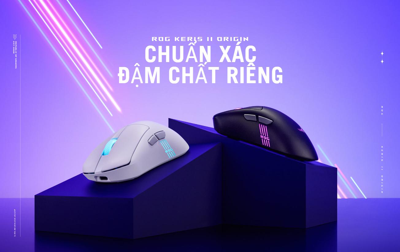 Chuột Gaming không dây Asus ROG Keris II Origin 2