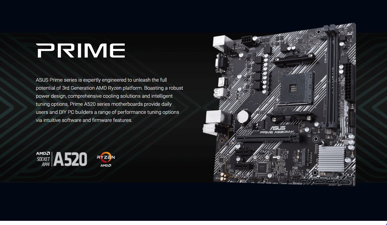 Mainboard ASUS PRIME A520M-K