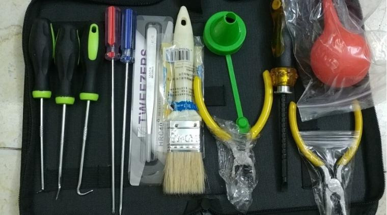 Các đồ dùng cần thiết để thay mực máy in