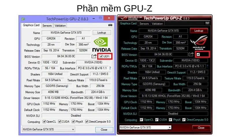 Kiểm tra nguồn máy tính bằng phần mềm GPU-Z