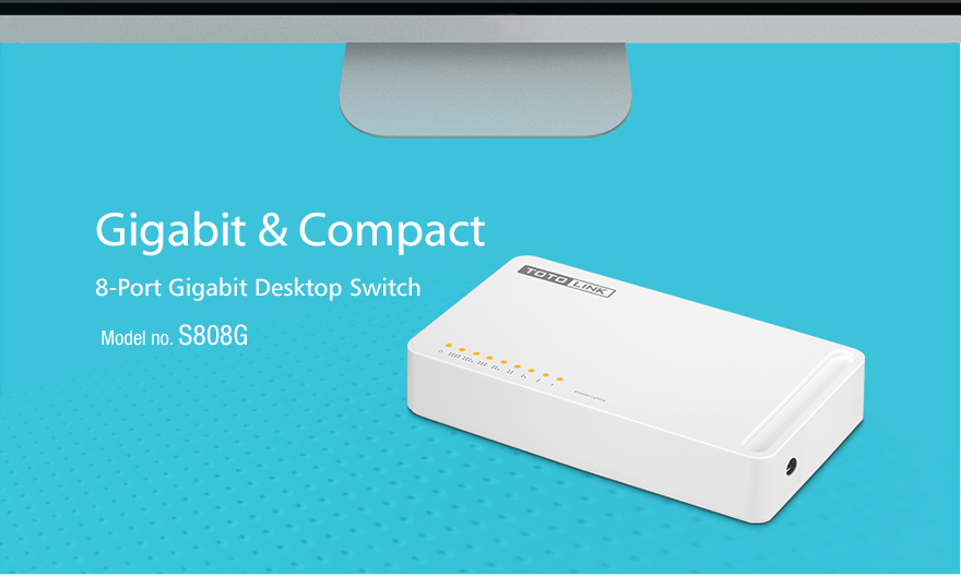 Switch 8 Port 10/100/1000MbpsTotolink S808G