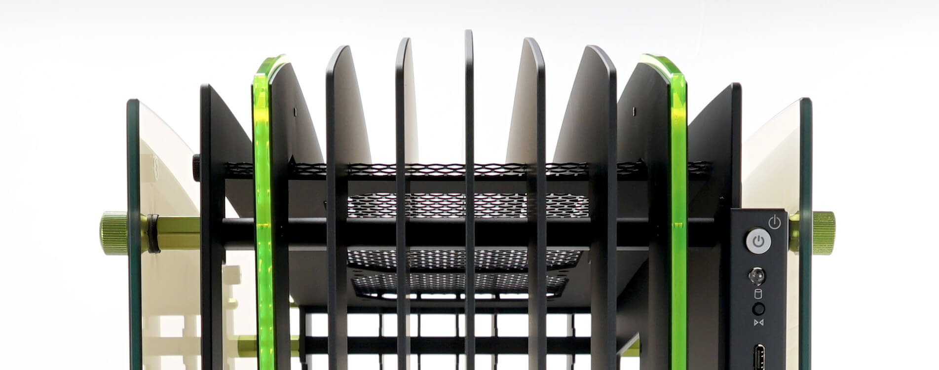 Case In-Win H-Frame Green 2.0 + SII-1065W - 30th Anniversary Premium Signature Combo Full-Tower Đen/Xanh Lá giới thiệu 3