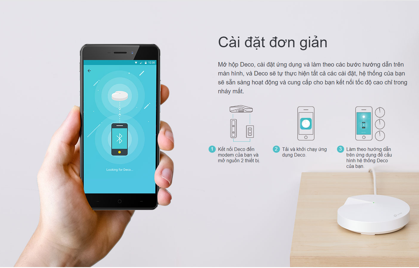 Bộ phát wifi mesh TP-Link Deco M5 3-Pack 5