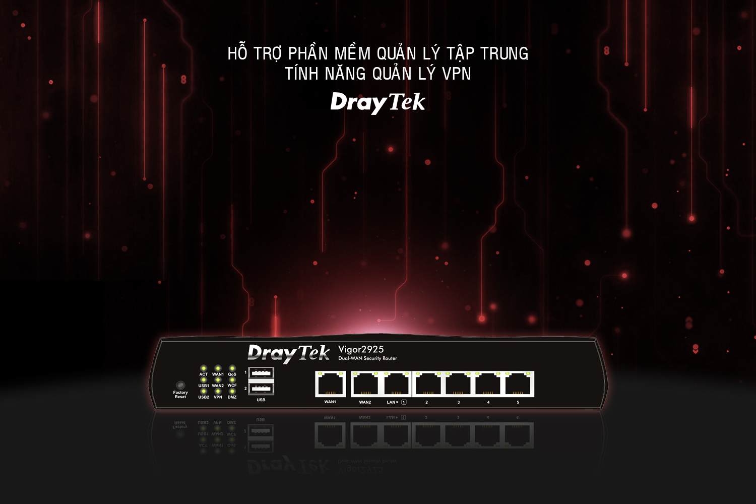 Cân bằng tải Draytek Vigor 2925 hacom 6