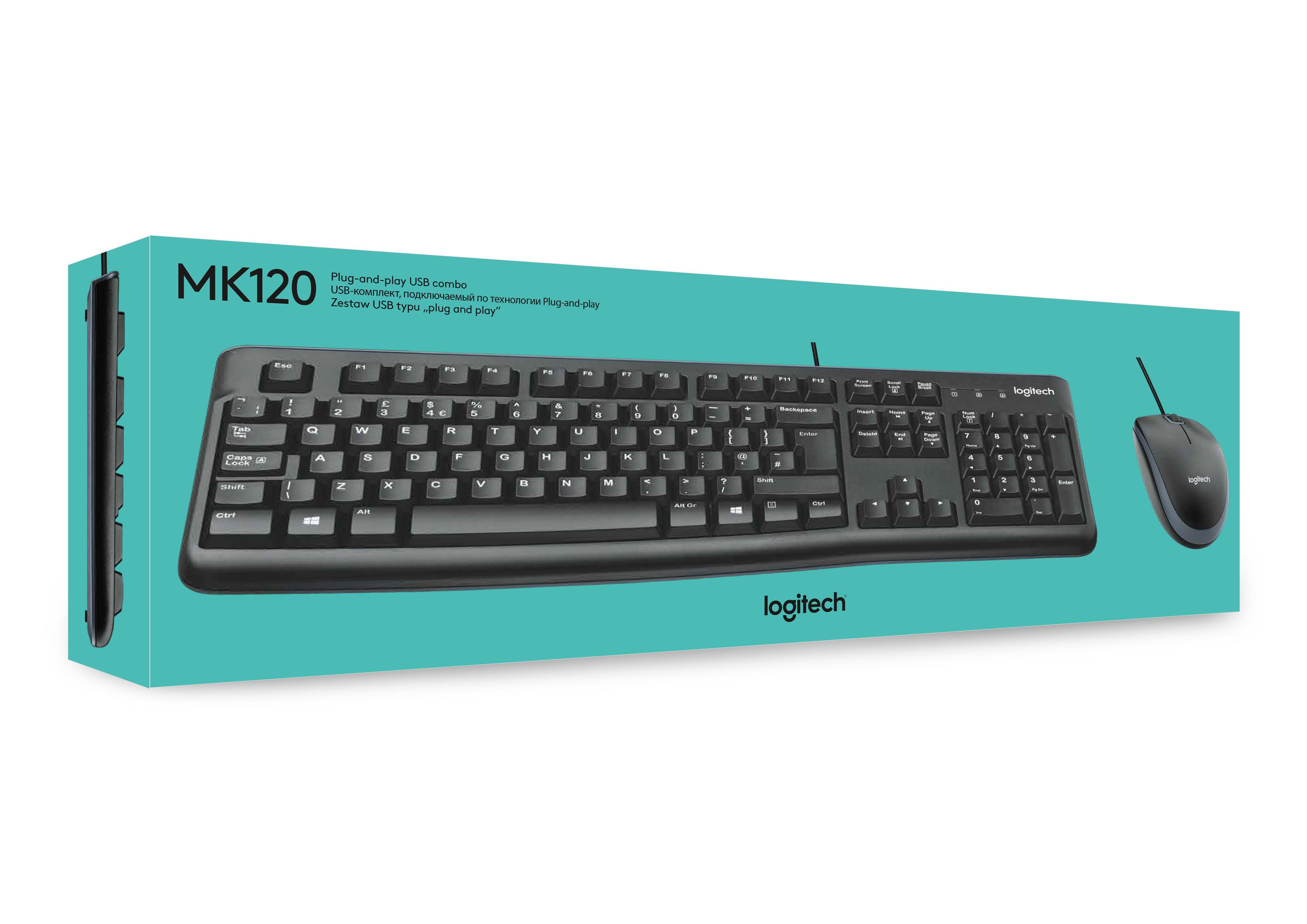 Bộ Bàn phím Logitech + Chuột MK120