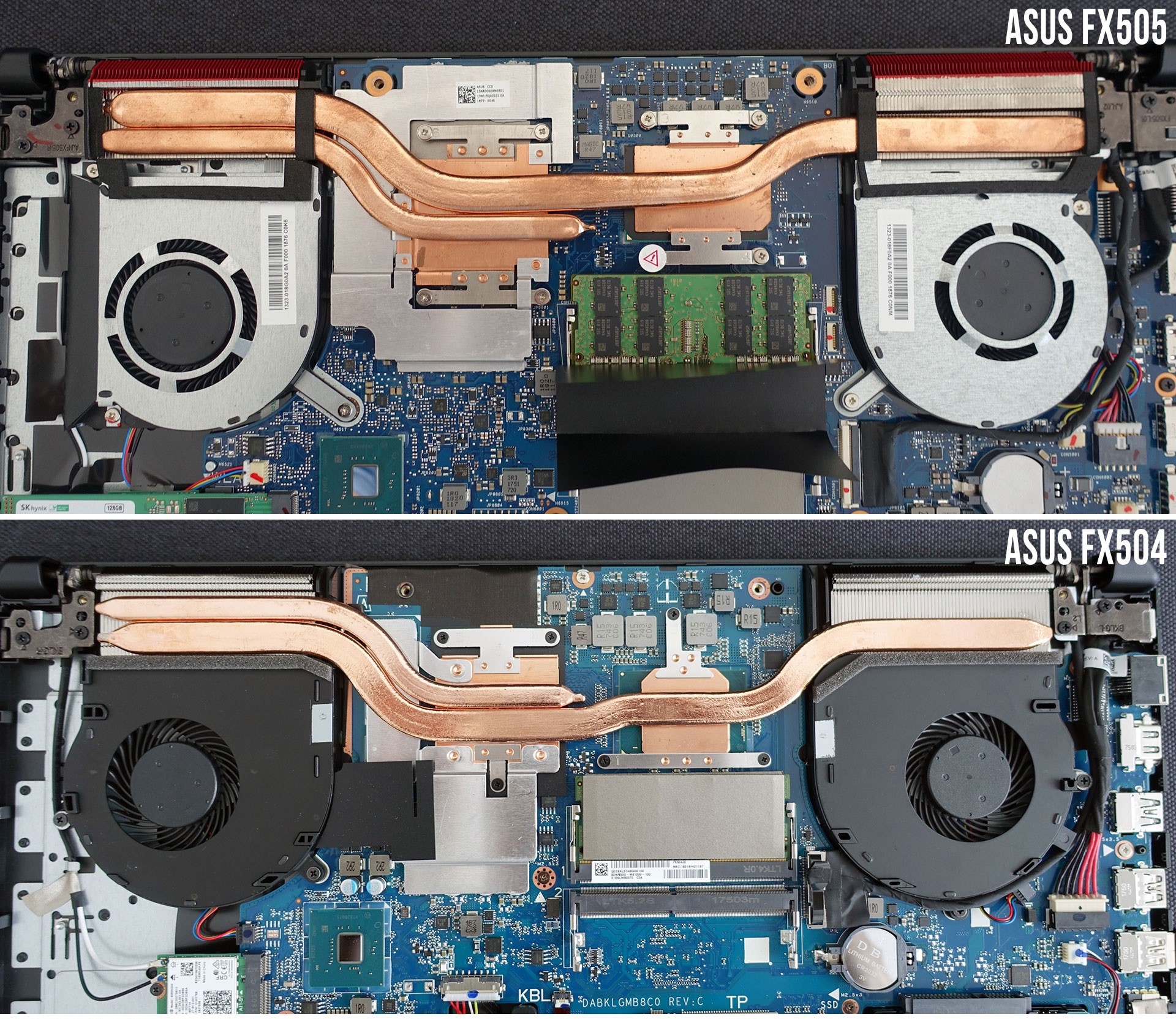 Hệ thống tản nhiệt của Asus laptop gaming TUF Gaming