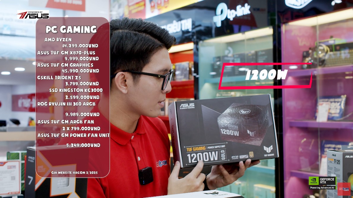 NGUỒN ASUS TUF Gaming 1200W Gold ATX3.0