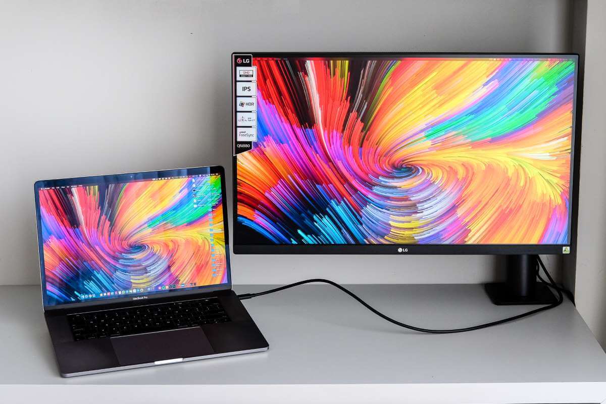 thiết bị văn phòng, màn hình máy tính, máy tính xách tay, lg, lg gram, làm việc phong cách, LG Gram 15Z90N, LG Ergo 27QN880