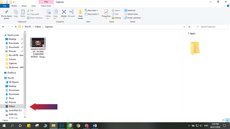Lưu trữ video quay màn hình laptop ở đâu