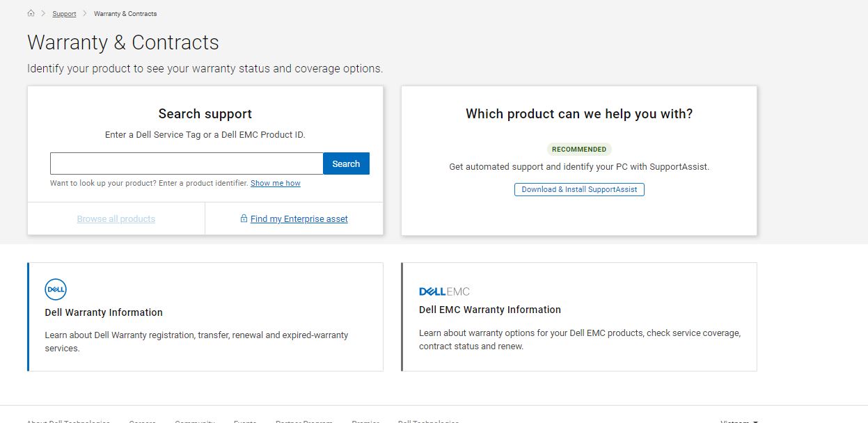 kiểm tra thông tin laptop dell 3