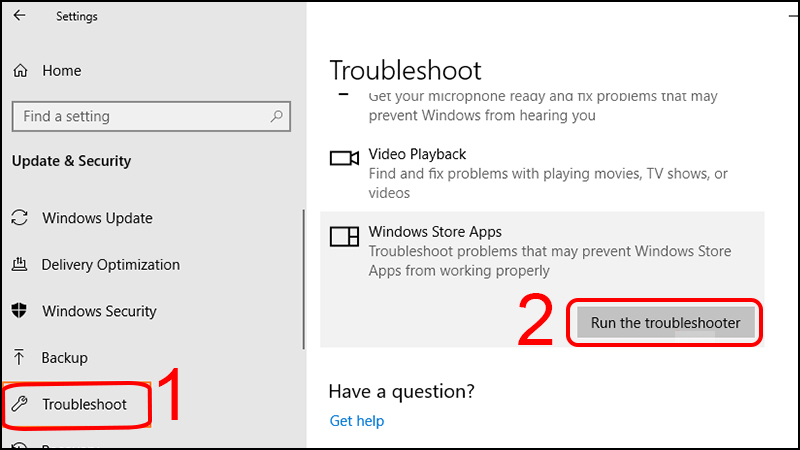 Sửa thanh taskbar bị đơ Sử dụng c&ocirc;ng cụ Troubleshooter