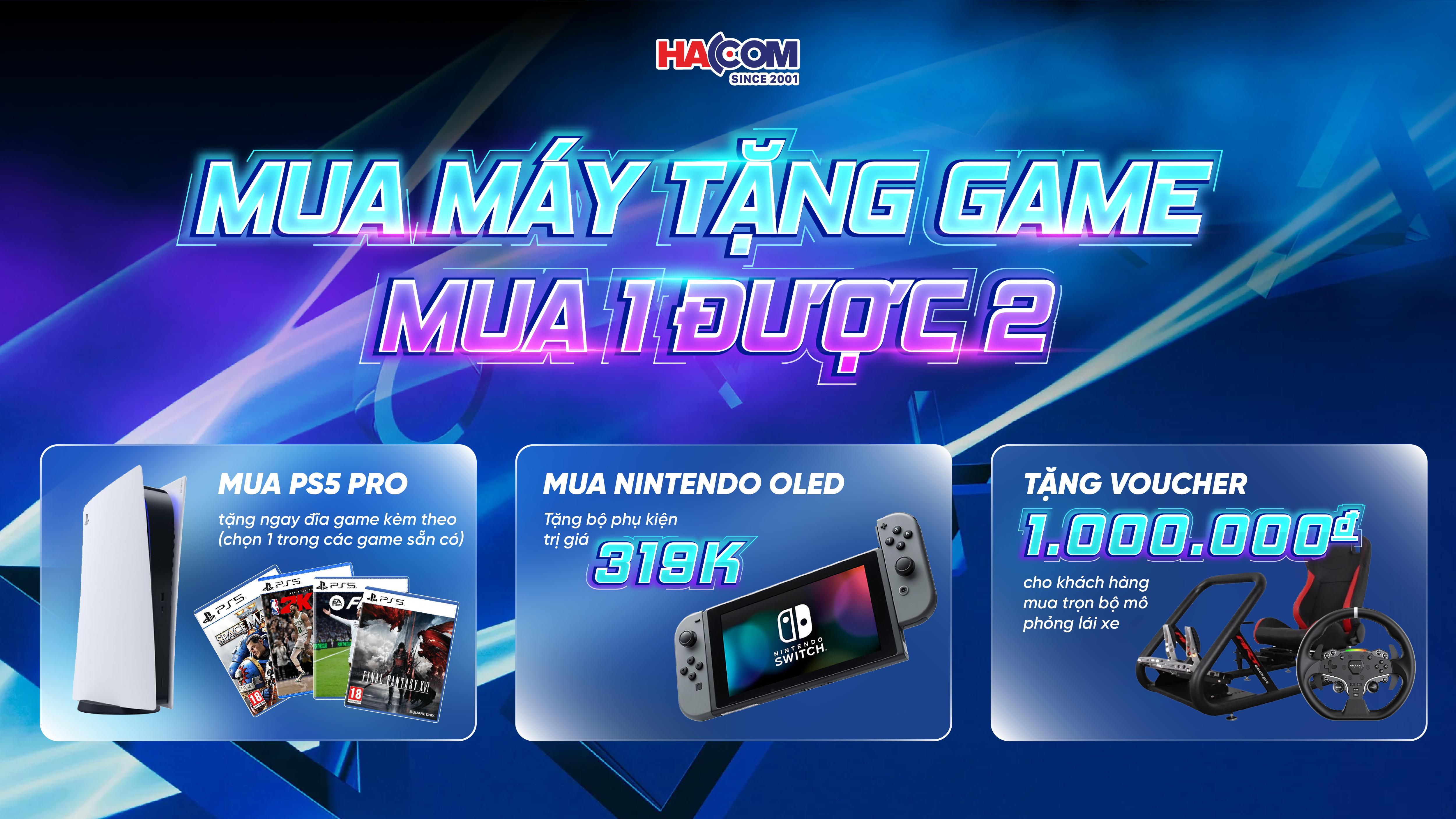 Mua máy tặng game