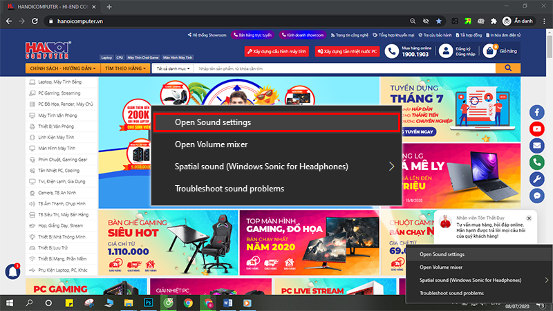 tăng âm lượng laptop win 10 không cần phần mềm
