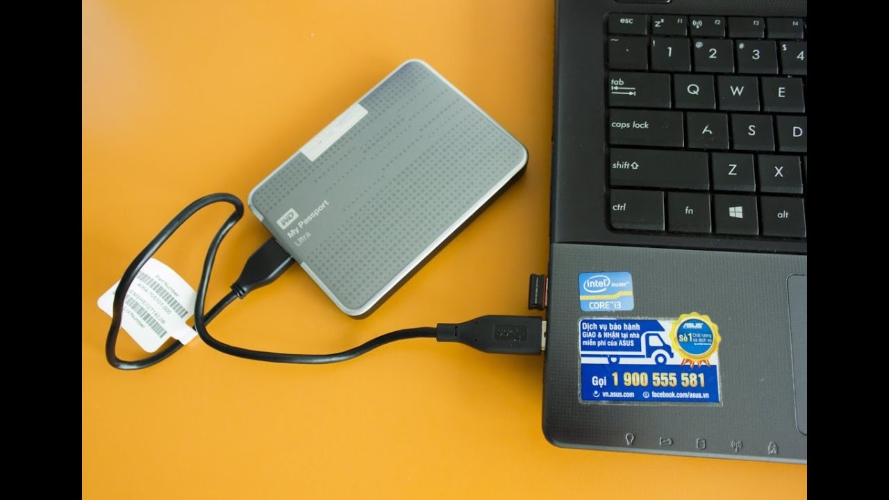 C&aacute;ch kết nối ổ cứng ngo&agrave;i với laptop