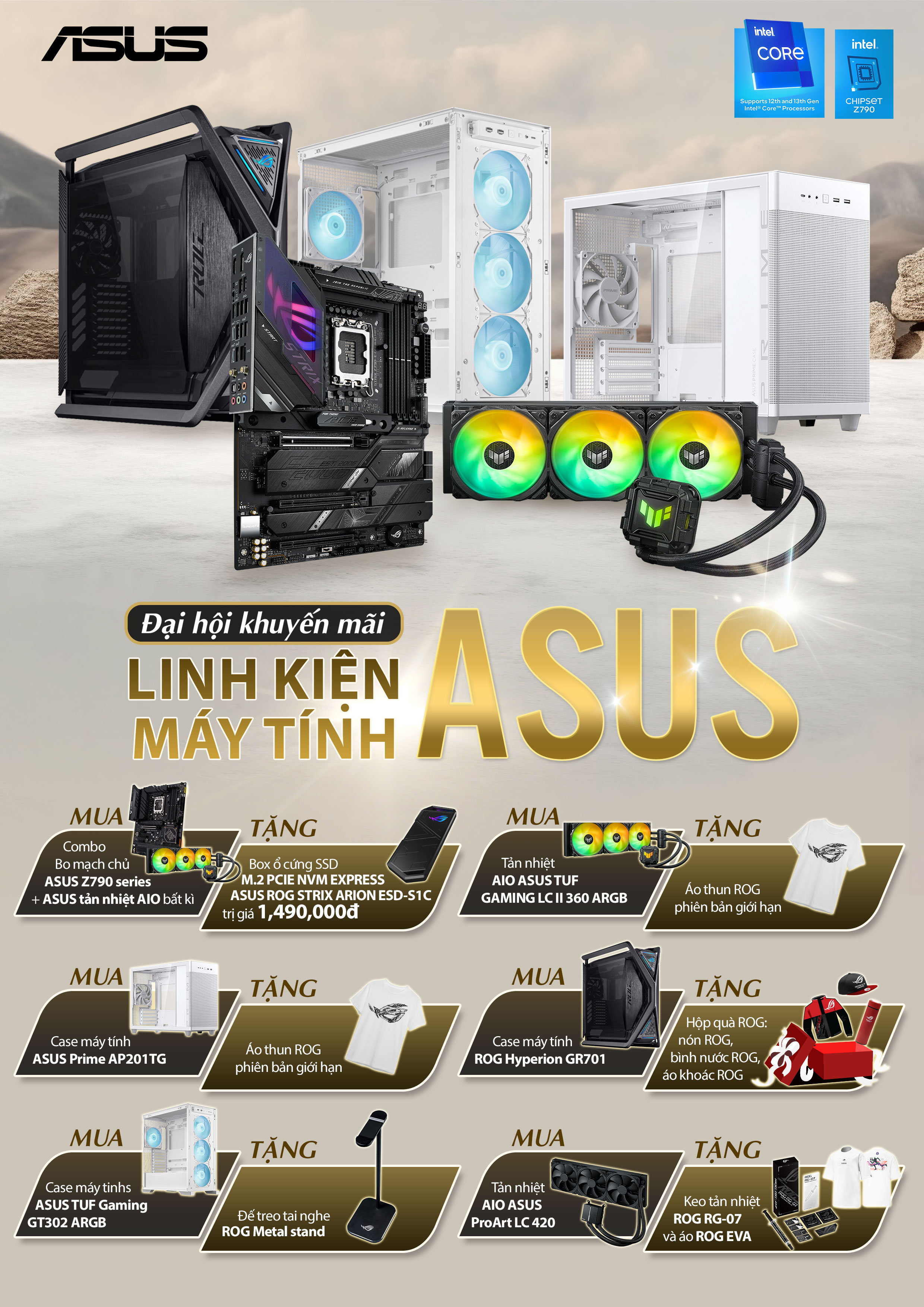 ĐẠI HỘI KHUYẾN MÃI LINH KIỆN MÁY TÍNH ASUS