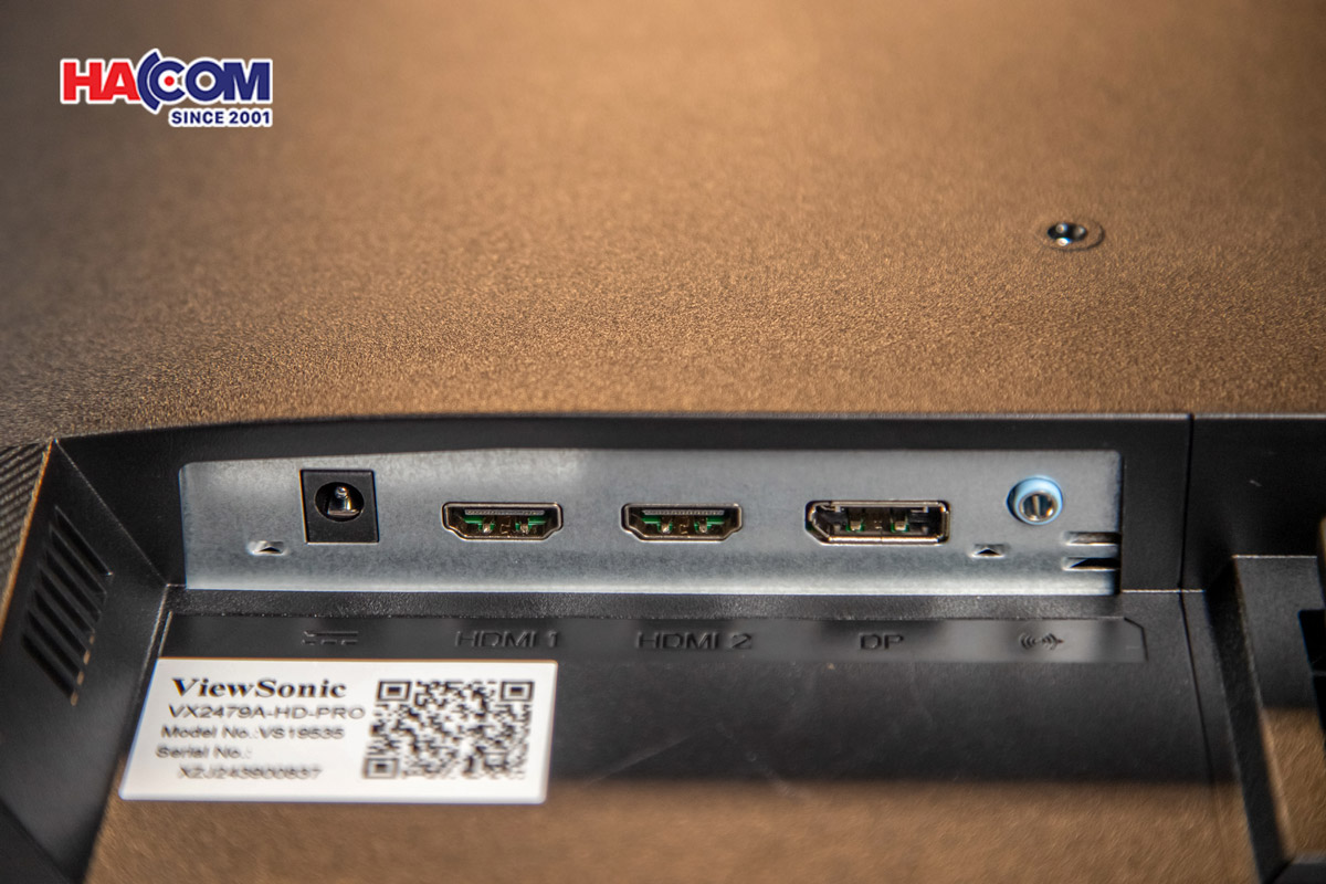 Viewsonic VX2479A-HD-PRO có kết nối phổ thông