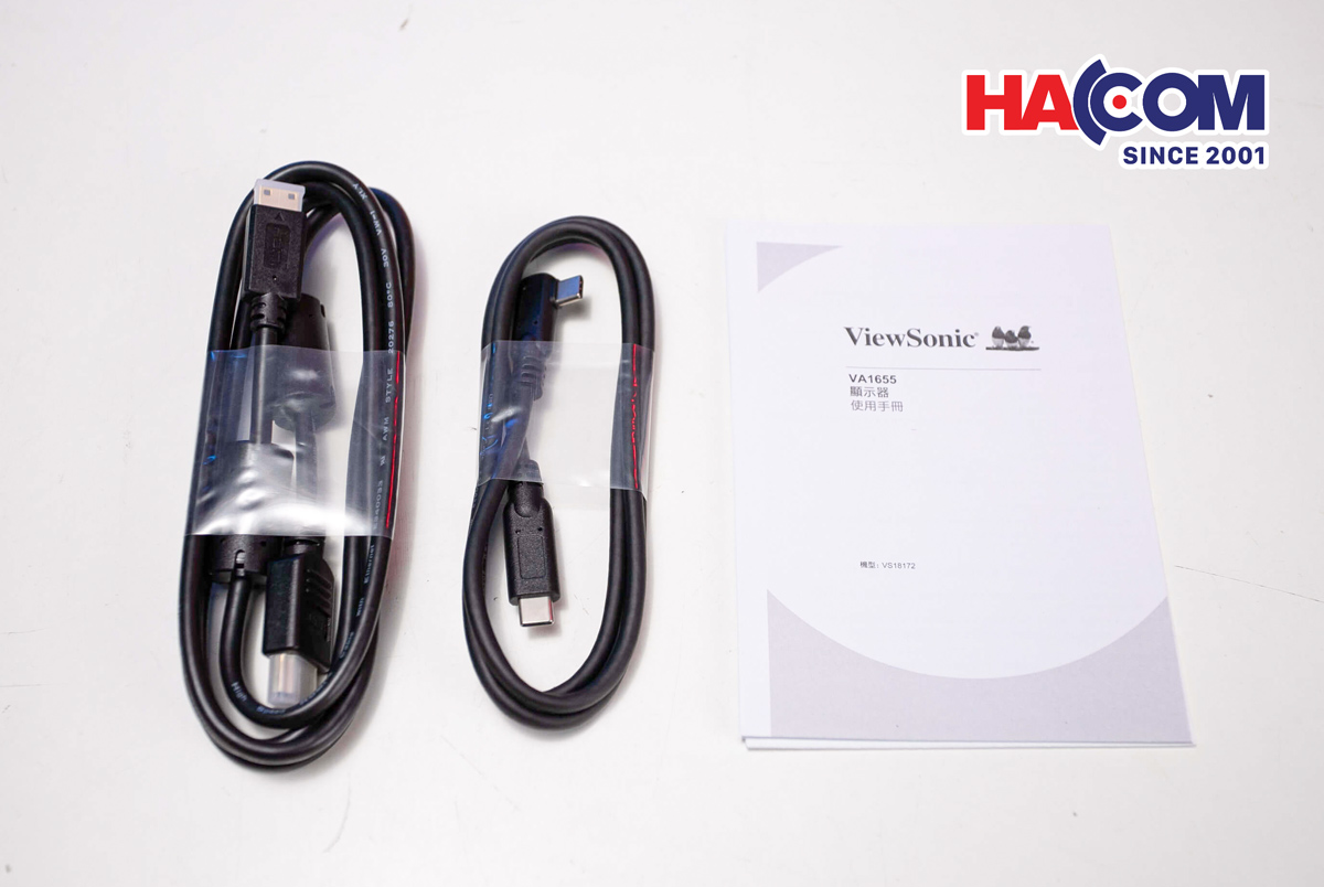 Phụ kiện đi kèm của màn hình ViewSonic VA1655 (2)