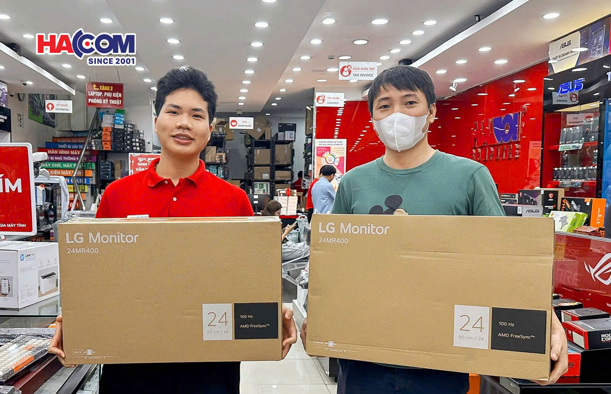 HACOM là nơi mua màn hình LG với chất lượng cũng như uy tín cao