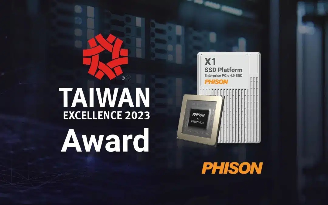 SSD Phison Enterprise PCIe 4.0 X1 Nhận Giải thưởng Xuất sắc Đài Loan năm 2023