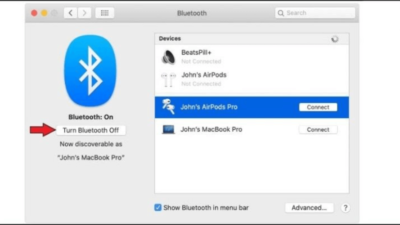 C&aacute;ch bật bluetooth tr&ecirc;n m&aacute;y t&iacute;nh PC macOS