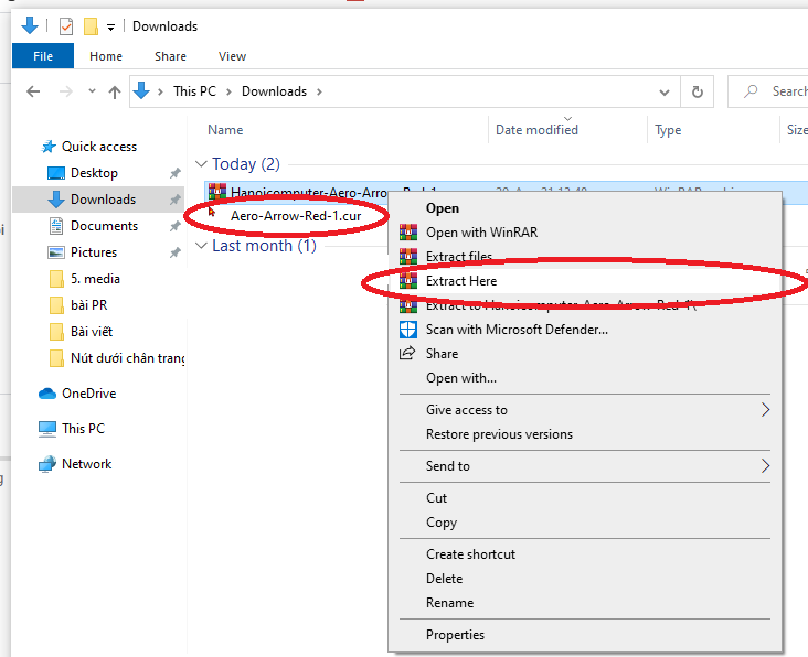 Hanoicomputer-Cách thay đổi trỏ chuột trên máy tính Window chào mừng đại lễ 30-4 1-5-2