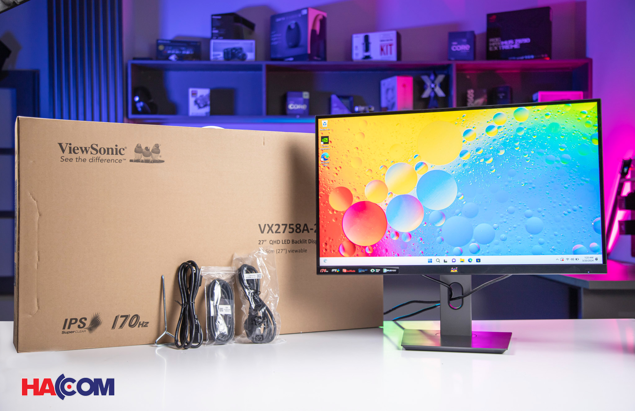 thiết kế của viewsonic VX2758A-2K-PRO-2