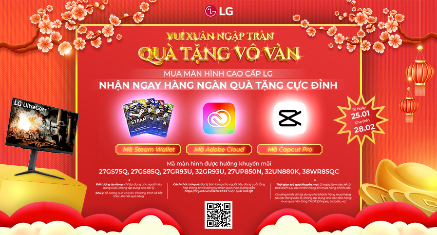 Màn Hình LG - Bùng Nổ Ưu Đãi Đầu Xuân Với Quà Tặng 