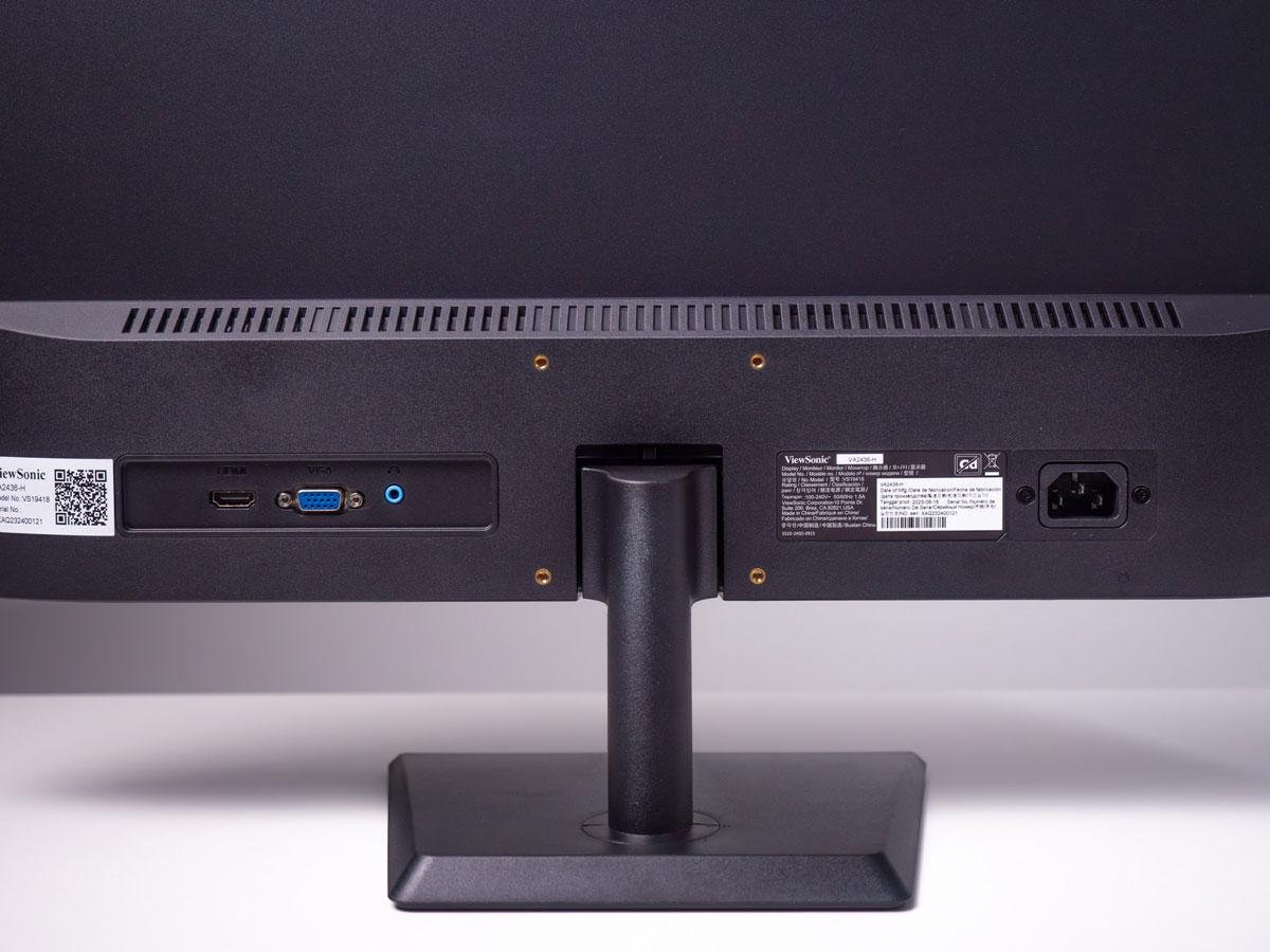 Cổng kết nối của Viewsonic VA2436-H 