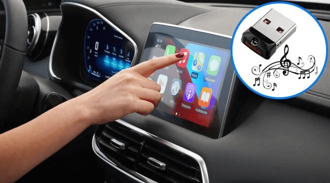 tải nhạc v&agrave;o USB để nghe tr&ecirc;n &ocirc; t&ocirc; t&iacute;ch hợp sẵn 