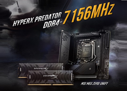 hanoicomputer-Kingston HyperX và MSI tiếp tục lập kỷ lục thế giới về ép xung DDR4-1 