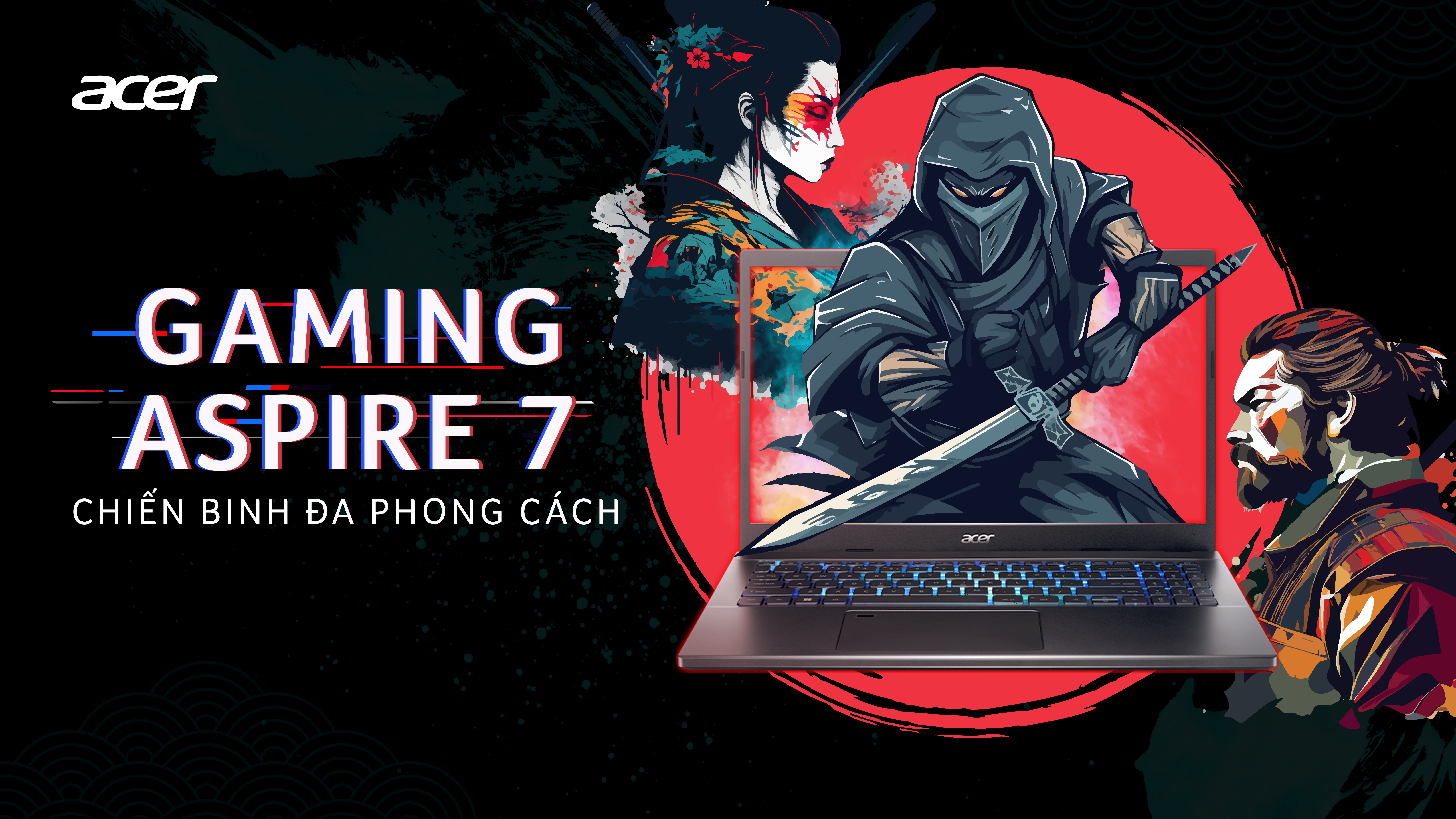 Gaming Aspire 7 2023 - Laptop đa nhiệm vừa học vừa chơi dành cho học sinh sinh viên 