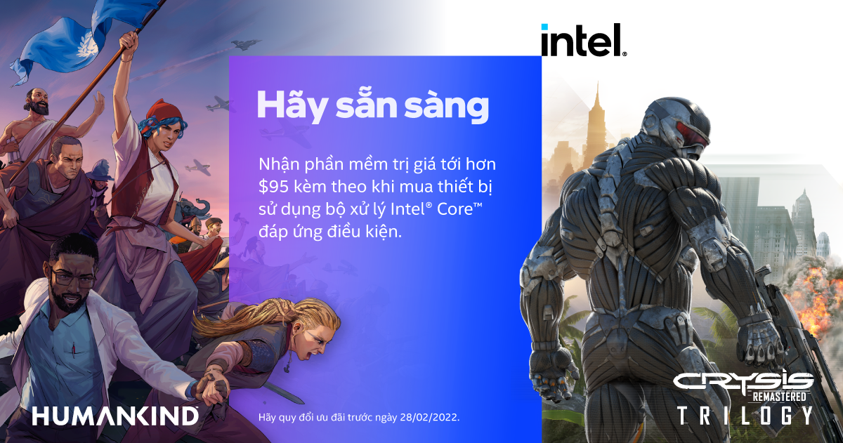nhận code trò chơi từ intel trị giá 95$