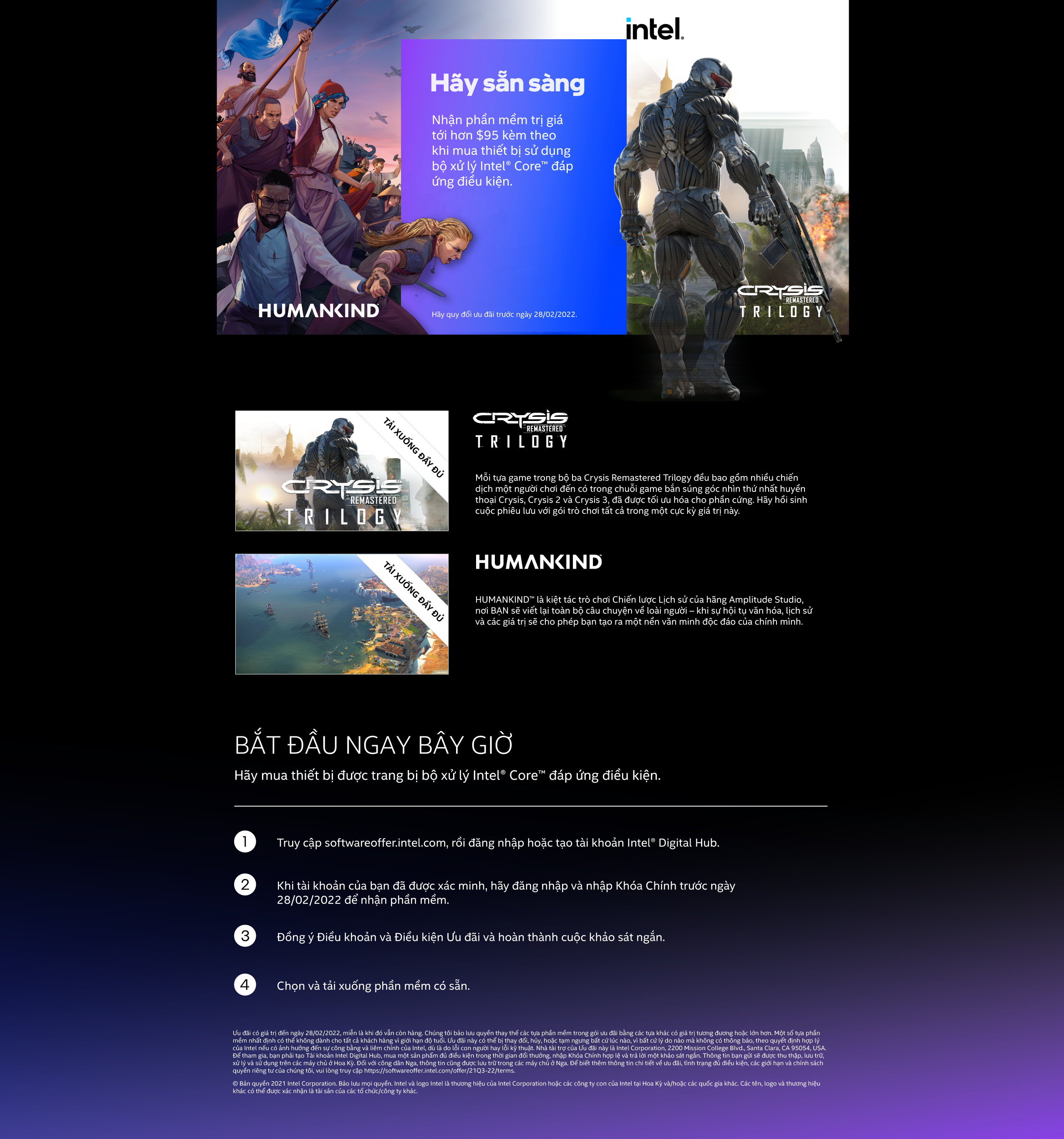 nhận code phần mềm trò chơi từ intel 2