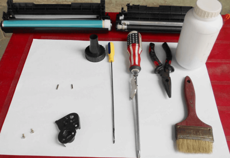 Dụng cụ đổ mực máy in